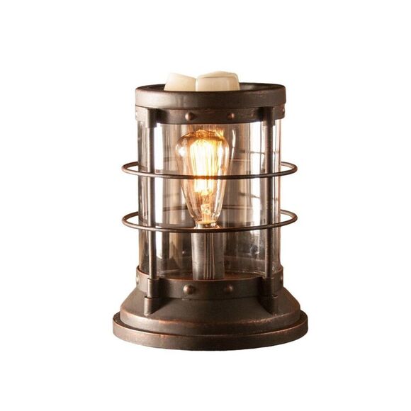 ScentSationals Nautical Edison Wax Warmer Brown Metal Glass 8.50-inch Height NIB - Picture 1 of 5